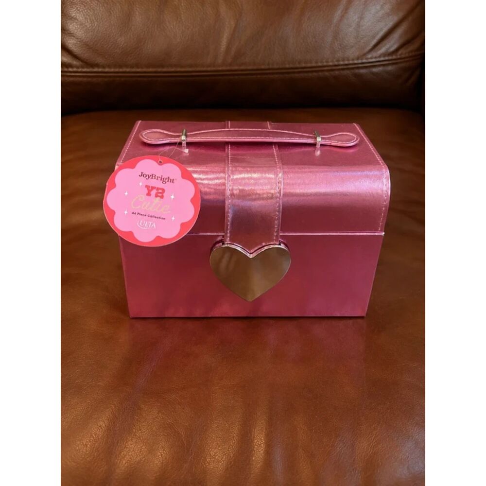 New JoyBright 44-Piece Pink Makeup Vanity Set with Case